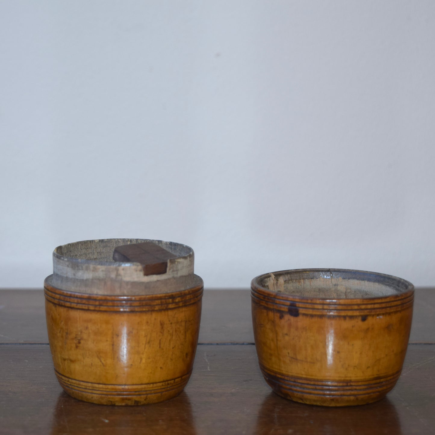 George III fruitwood spice jar