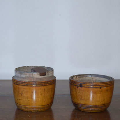 George III fruitwood spice jar