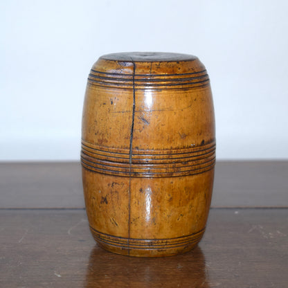 George III fruitwood spice jar